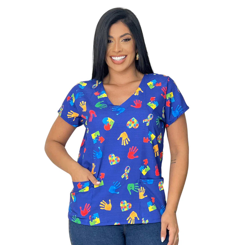 Scrubs Blusa Bata Feminina