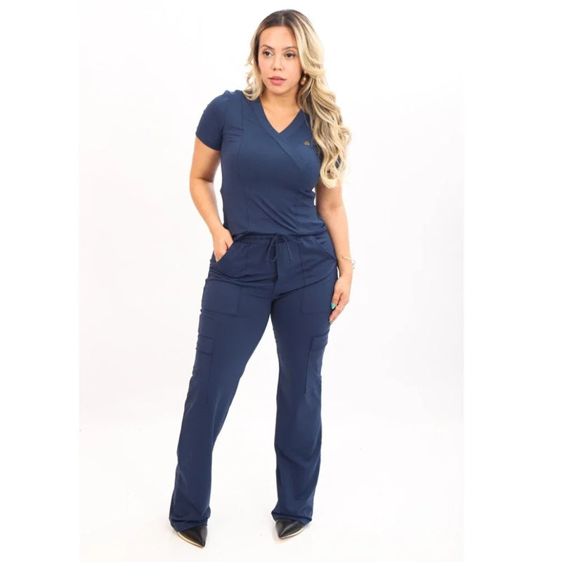 Conjunto Pijama Cirurgico Scrub Verona Azul Marinho