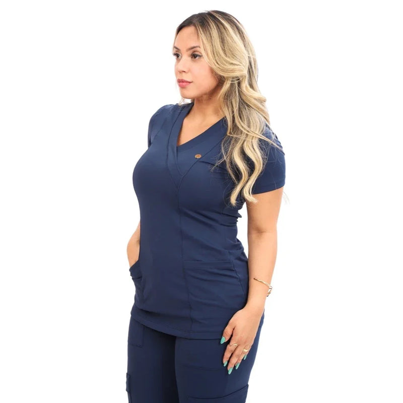 Conjunto Pijama Cirurgico Scrub Verona Azul Marinho